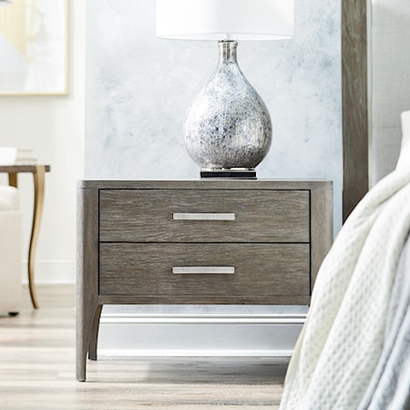 Modern Nightstand with Soft-Close Drawers