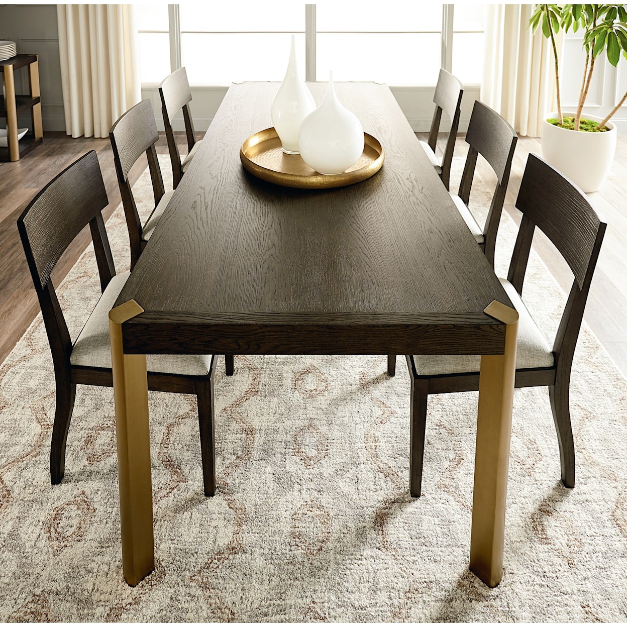 Bassett Modern - Astor and Rivoli 7-Piece Table and Chair Set