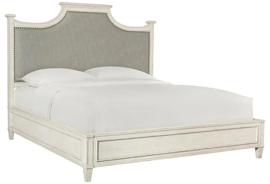Bella California King Upholstered Bed by Bassett at Williams & Kay