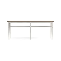 Cottage Console Table with Shelf
