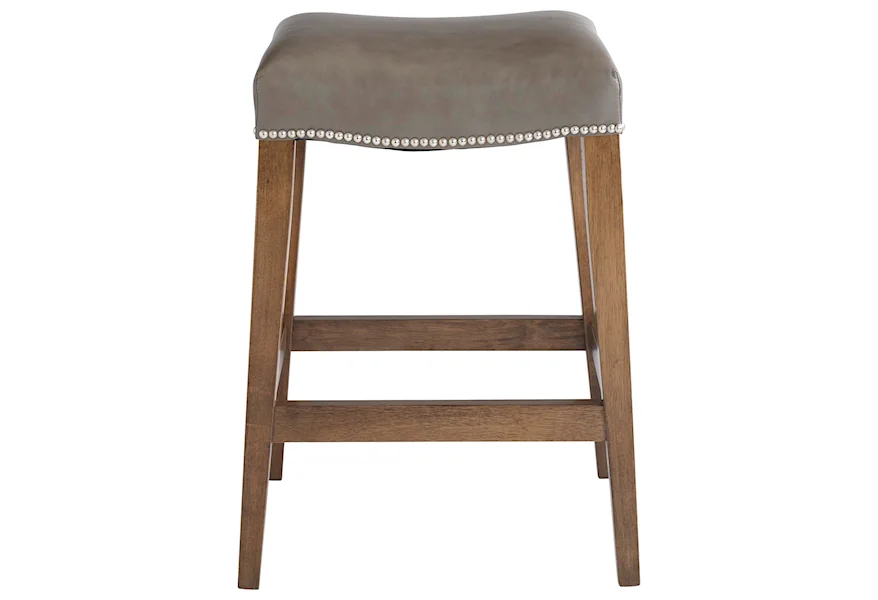 Bench Made Maple Counter Saddle Stool by Bassett at Bassett of Cool Springs