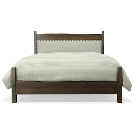 Upholstered Live Edge Bed