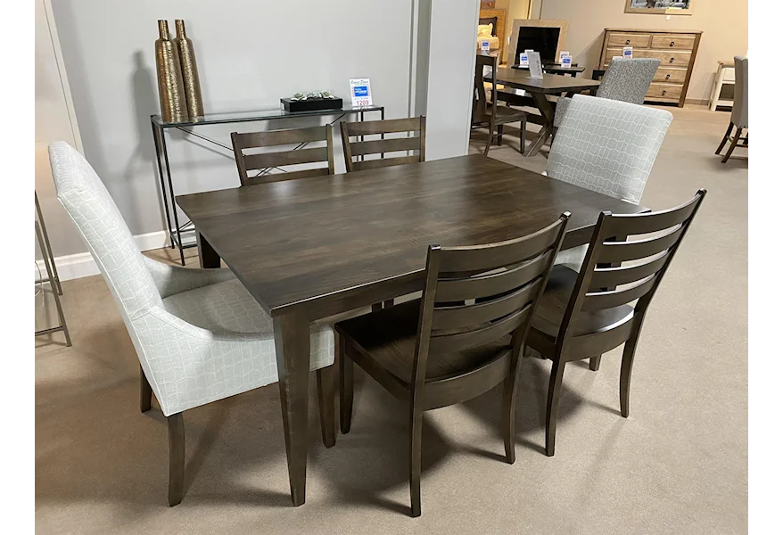 BenchMade Customizable 7 Piece Dining Set by Bassett at Esprit Decor Home Furnishings