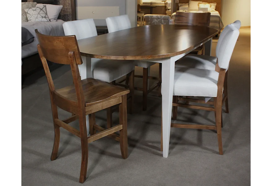 BenchMade Customizable Counter Height Dining Set by Bassett at Esprit Decor Home Furnishings