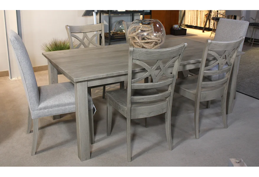 BenchMade Customizable 7 Piece Dining Set by Bassett at Esprit Decor Home Furnishings