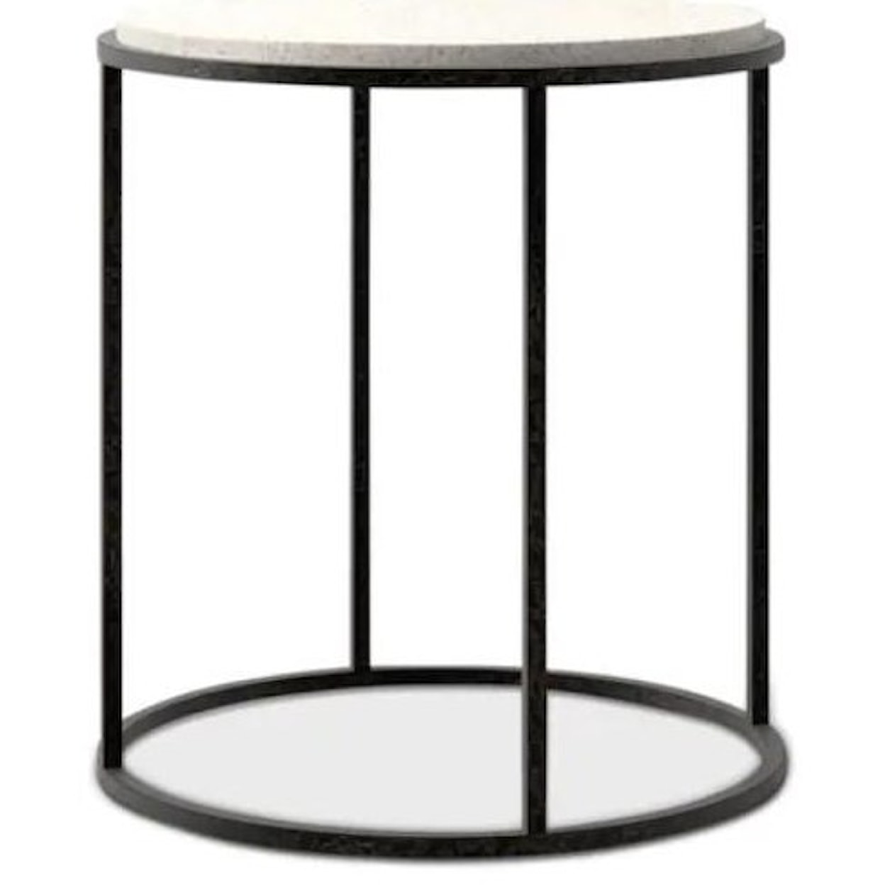 Bassett Boulder Round End Table