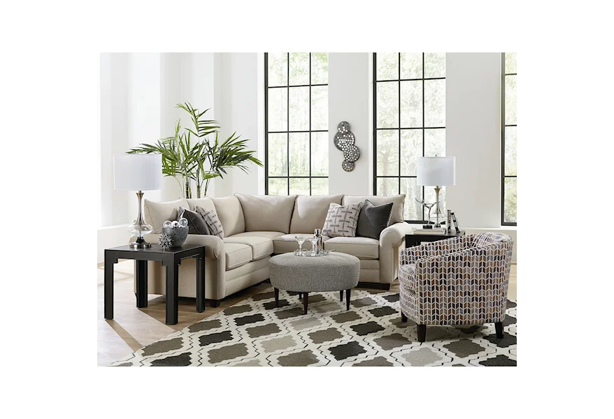 Cameron 2-Piece Sectional by Bassett at Steger's Furniture