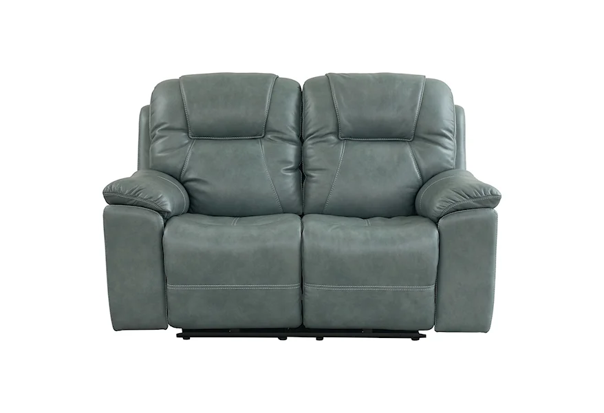 Club Level - Chandler Reclining Loveseat by Bassett at Darvin Furniture