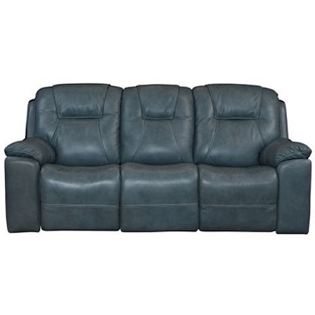 Casual Reclining Sofa with Cup Holders