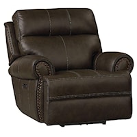 Power Wallsaver Recliner with Power in Leather