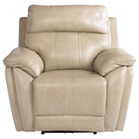 Transitional Wallsaver Power Recliner with Adjustable Power Headrest