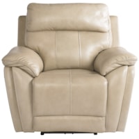 Transitional Wallsaver Power Recliner with Adjustable Power Headrest