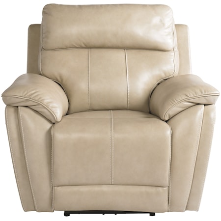 Transitional Wallsaver Power Recliner with Adjustable Power Headrest