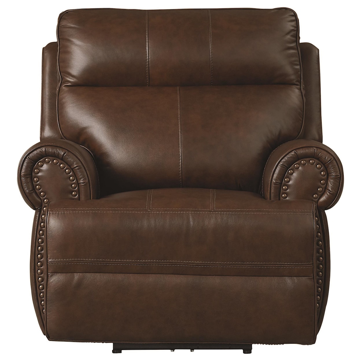 Bassett Club Level Claremont Power ZG Leather Recliner