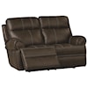 Bassett Club Level Claremont Power Leather ZG Reclining Loveseat