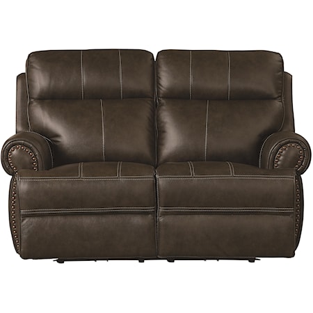 Power Leather ZG Reclining Loveseat