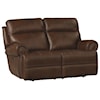 Bassett Club Level Claremont Power Leather ZG Reclining Loveseat