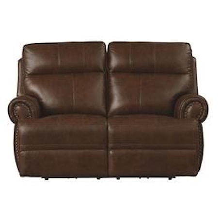 Power Leather ZG Reclining Loveseat