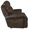 Bassett Club Level Claremont Power Leather ZG Reclining Sofa