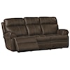 Bassett Club Level Claremont Power Leather ZG Reclining Sofa