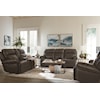 Bassett Club Level Claremont Power Leather ZG Reclining Sofa