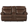 Bassett Club Level Claremont Power Leather Zero Gravity Reclining Console