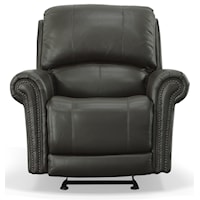 Glider Power Recliner with Power Lumbar Back Support