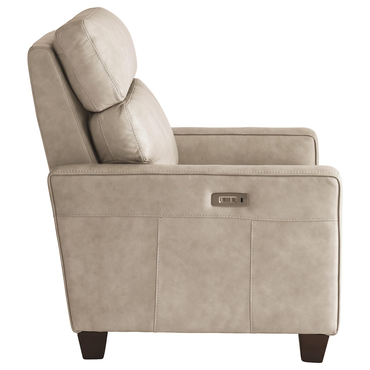 Bassett Club Level Tompkins Leather Recliner