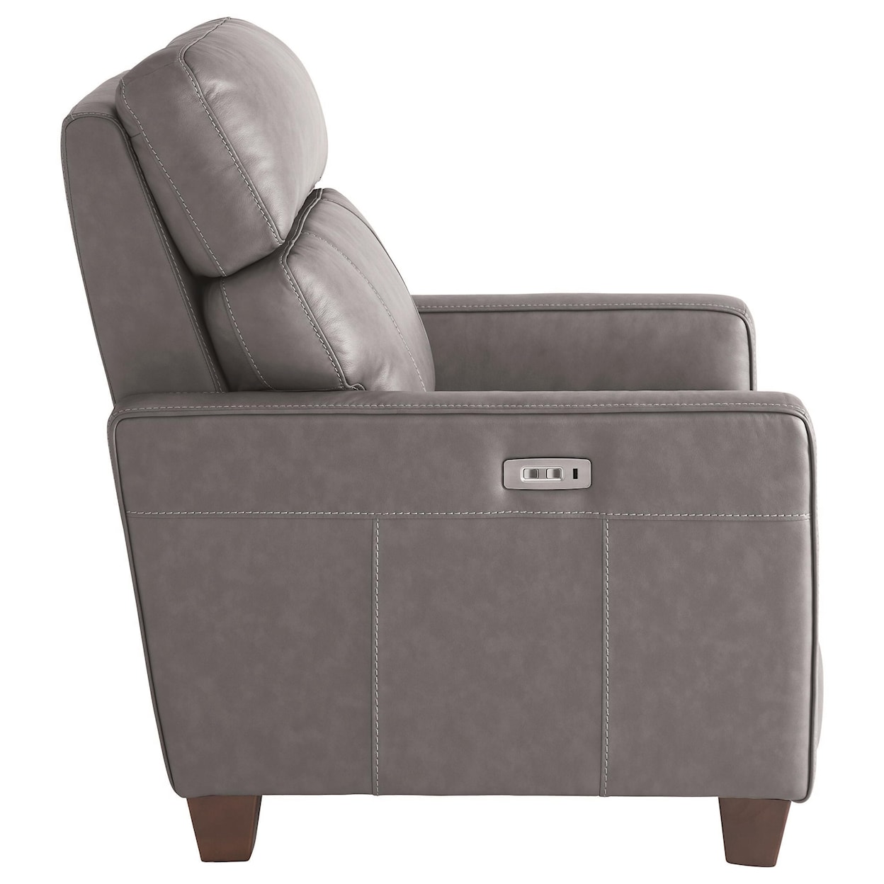 Bassett Club Level Tompkins Leather Recliner