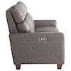 Bassett Club Level Tompkins Leather Reclining Loveseat