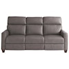Bassett Club Level Tompkins Leather Reclining Sofa