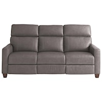 Leather Power Reclining Sofa w/ Power Tilt Headrest