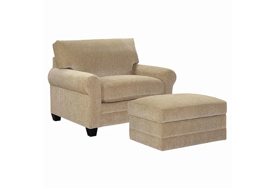 CU.2 Upholstered Chair and Ottoman by Bassett at Bassett of Cool Springs