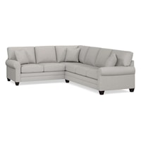 Carolina Casual Sock Arm 2pc Custom Sectional