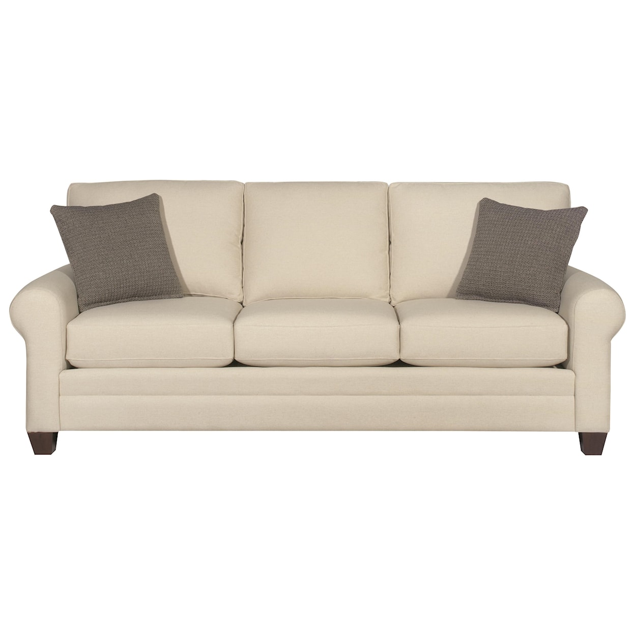 Bassett Carolina Sock Arm Collection Casual Sock Arm Sofa