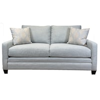 Custom Causal Studio Sofa w/ Thin Track Arm