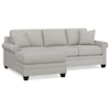 Bassett Carolina Panel Arm Collection Panel Arm Sofa W/ Chaise