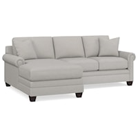 Carolina Casual Custom Panel Arm Sofa W/ Chaise