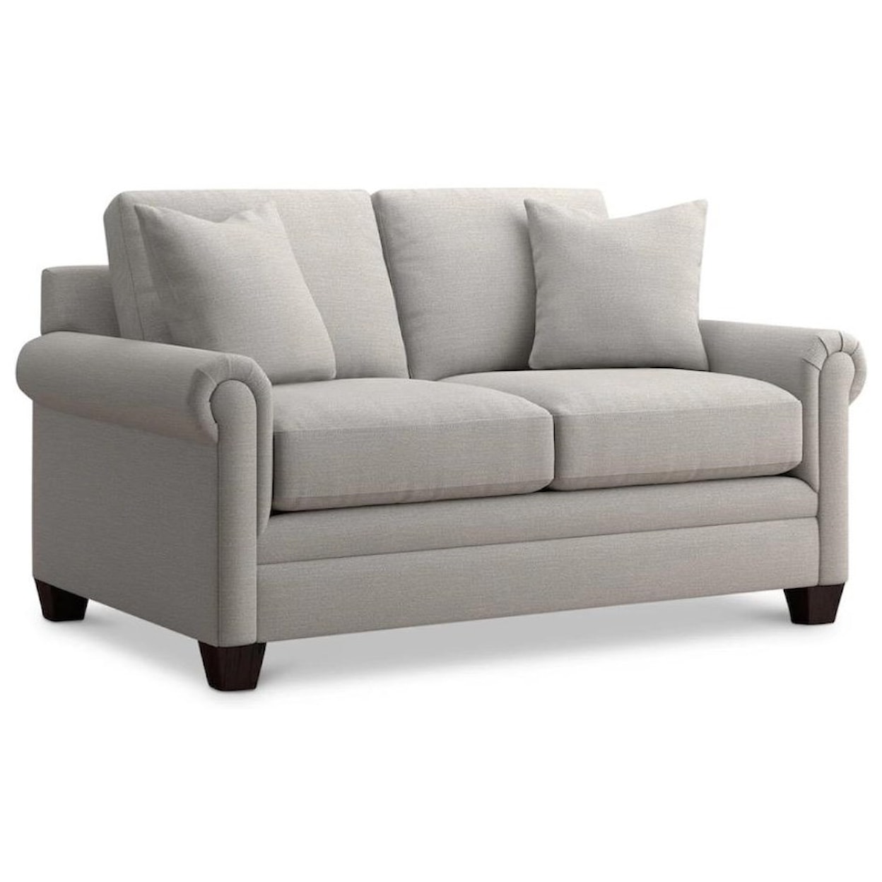 Bassett Carolina Panel Arm Collection Custom Loveseat