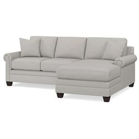 Panel Arm Sofa W/ Chaise