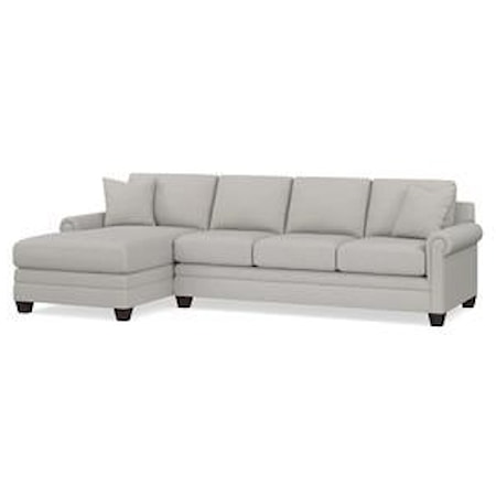 Panel Arm Sofa W/ Chaise