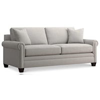 Carolina Casual Panel Arm 2 Over 2 Cushion Sofa