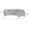 Bassett Carolina Panel Arm Collection L-Shaped Sectional