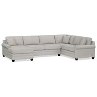 Carolina Casual Panel Arm 3pc Custom Chaise Sectional