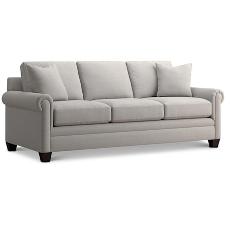 Casual Panel Arm Sleeper Sofa