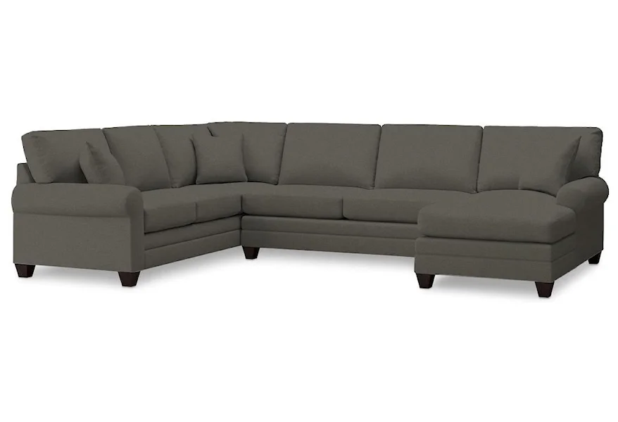 CU.2 3 Piece Sectional Sofa by Bassett at Johnny Janosik