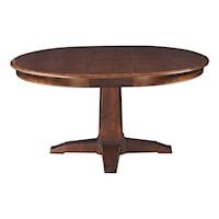 Customizable Round Pedestal Dining Table