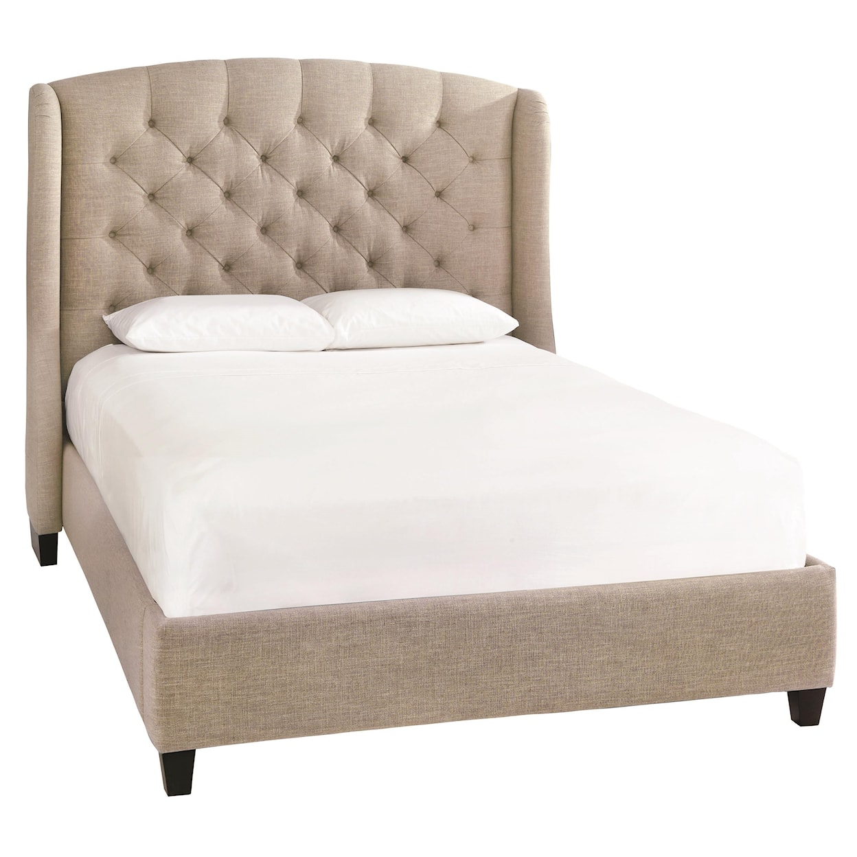 Bassett Custom Upholstered Beds Paris King Upholstered Bed