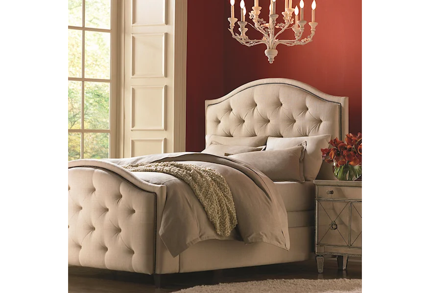 Custom Upholstered Beds King Vienna Upholstered Bed with High FB  by Bassett at Bassett of Cool Springs