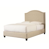 California King Vienna Upholstered Headboard and Low Footboard Bed 